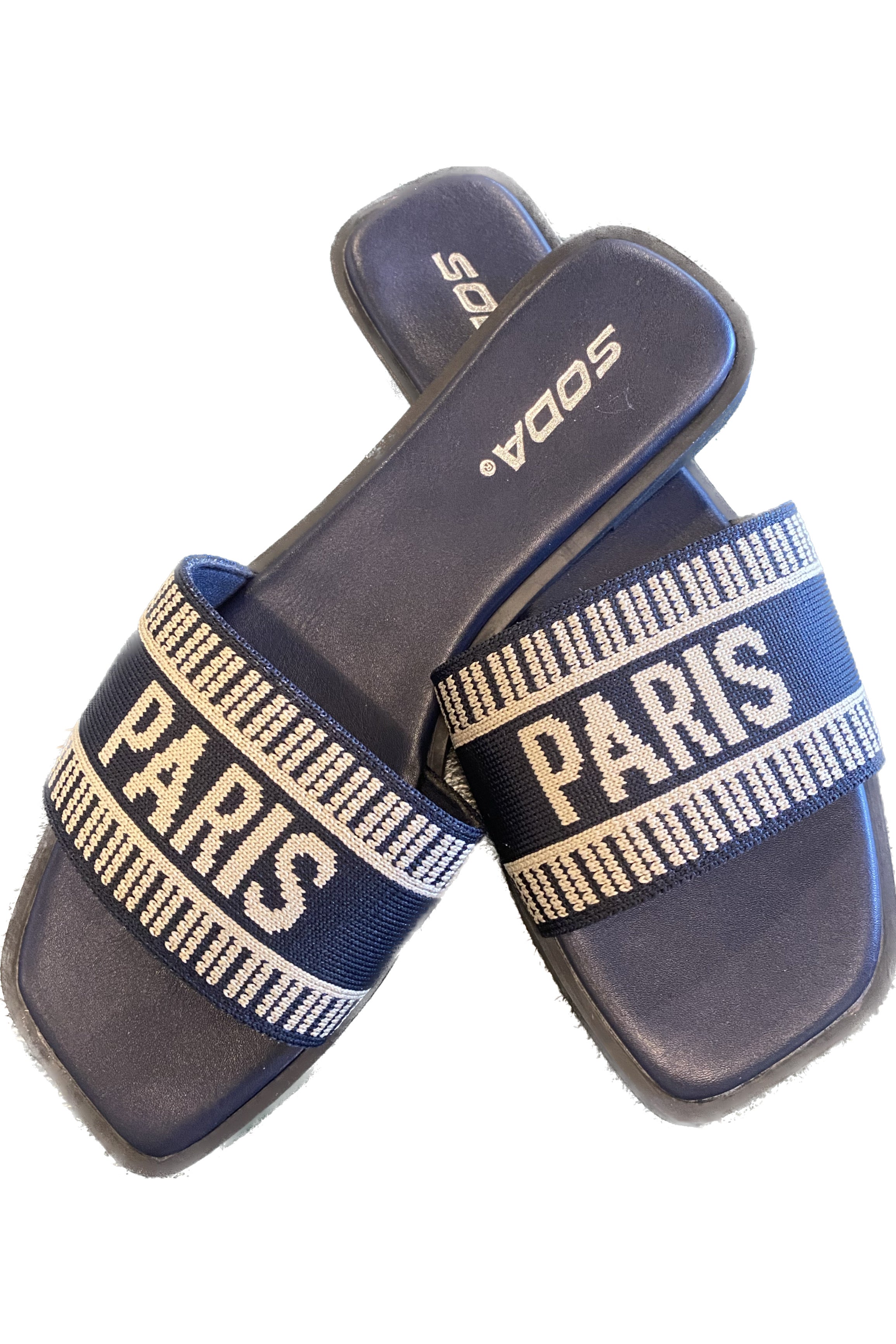 Paris Sandals- Navy