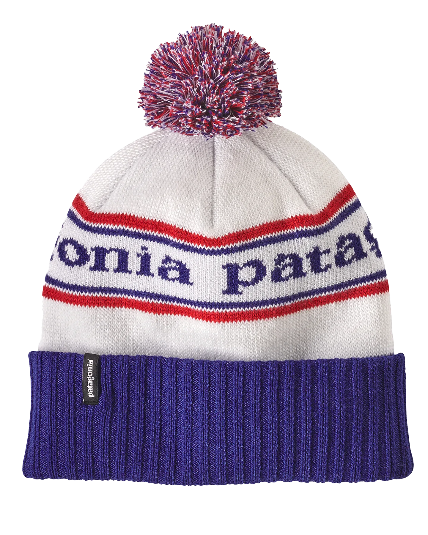 Patagonia Powder Town Beanie - Park Stripe: Viking Blue