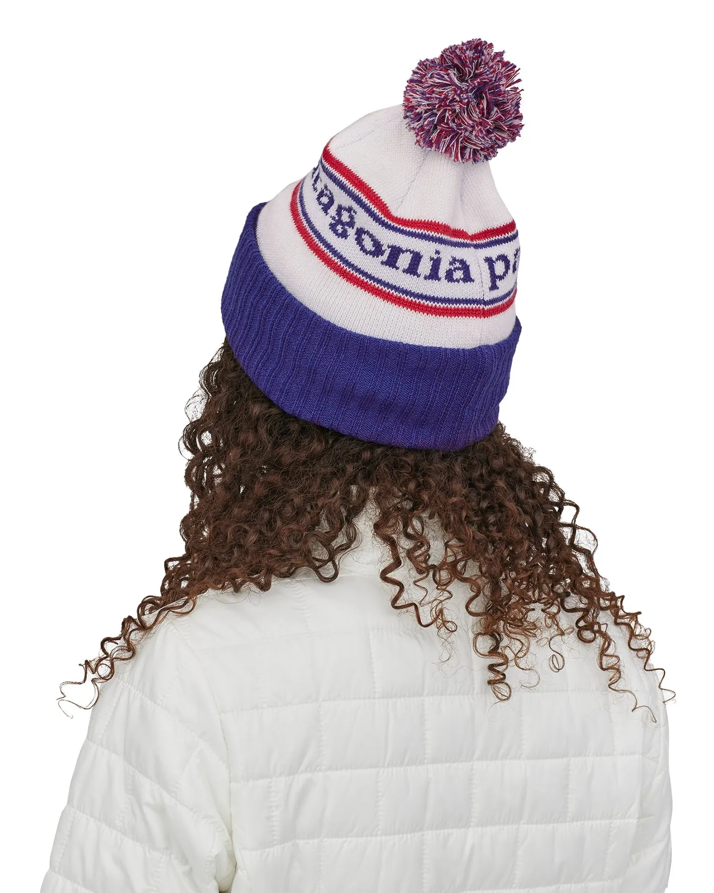 Patagonia Powder Town Beanie - Park Stripe: Viking Blue