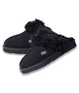 PAWJ Slippers | Black / Black Mink