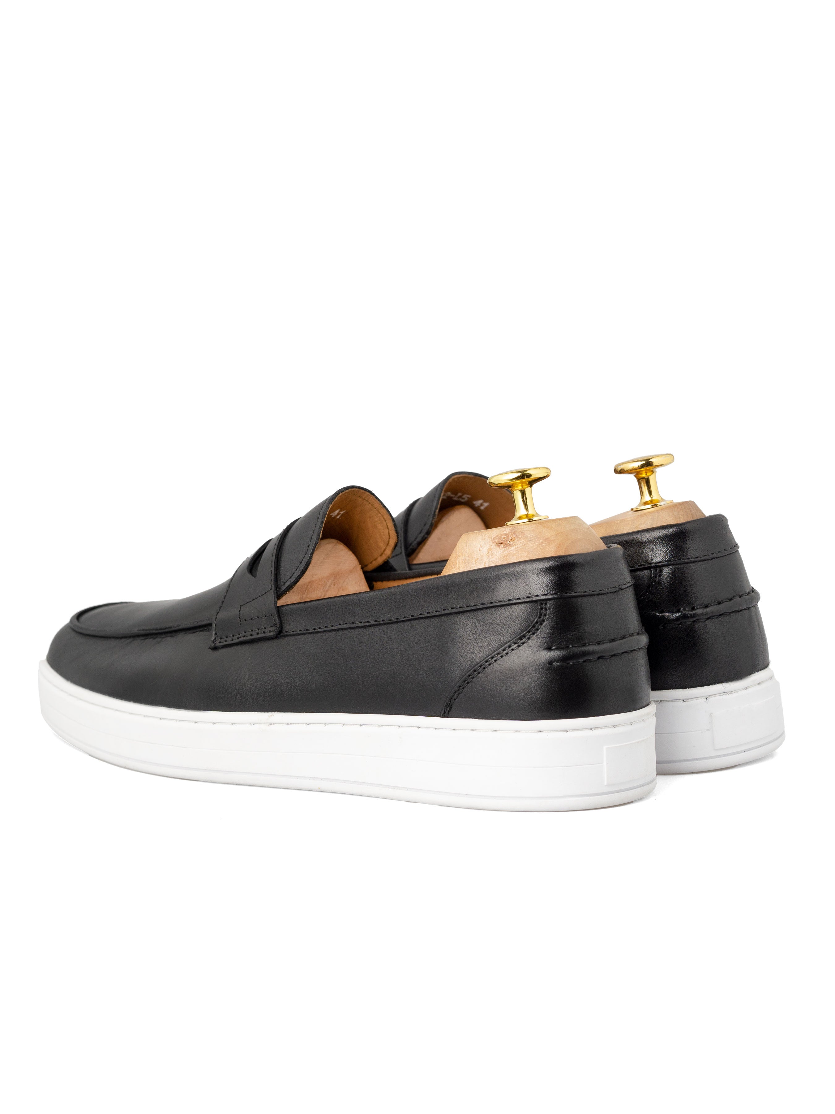 Penny Sneakers - Black Leather