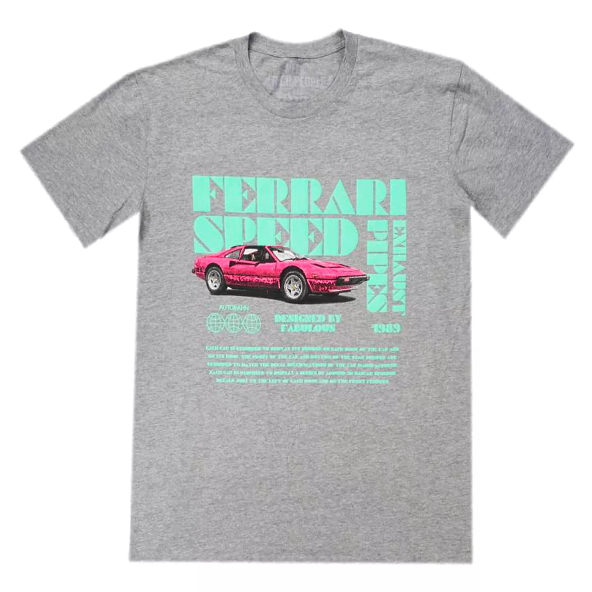 PPZZ x Rich People Ferrari Speed Tee (Grey) /D15