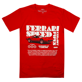 PPZZ x Rich People Ferrari Speed Tee (Red) /D11