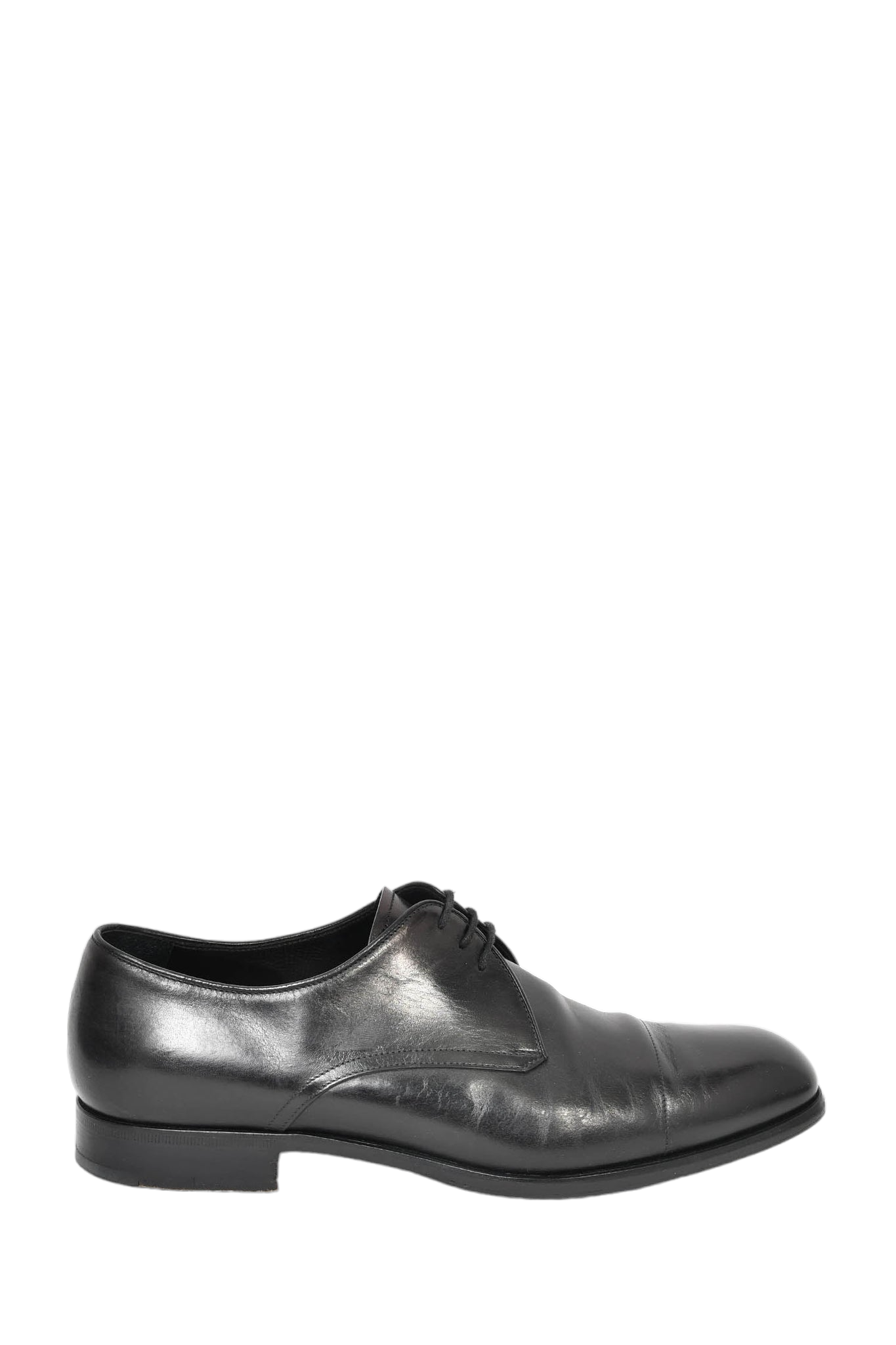 Prada Black Leather Oxfords Size 7 Mens