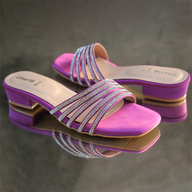 Purple Fancy Slippers for Women