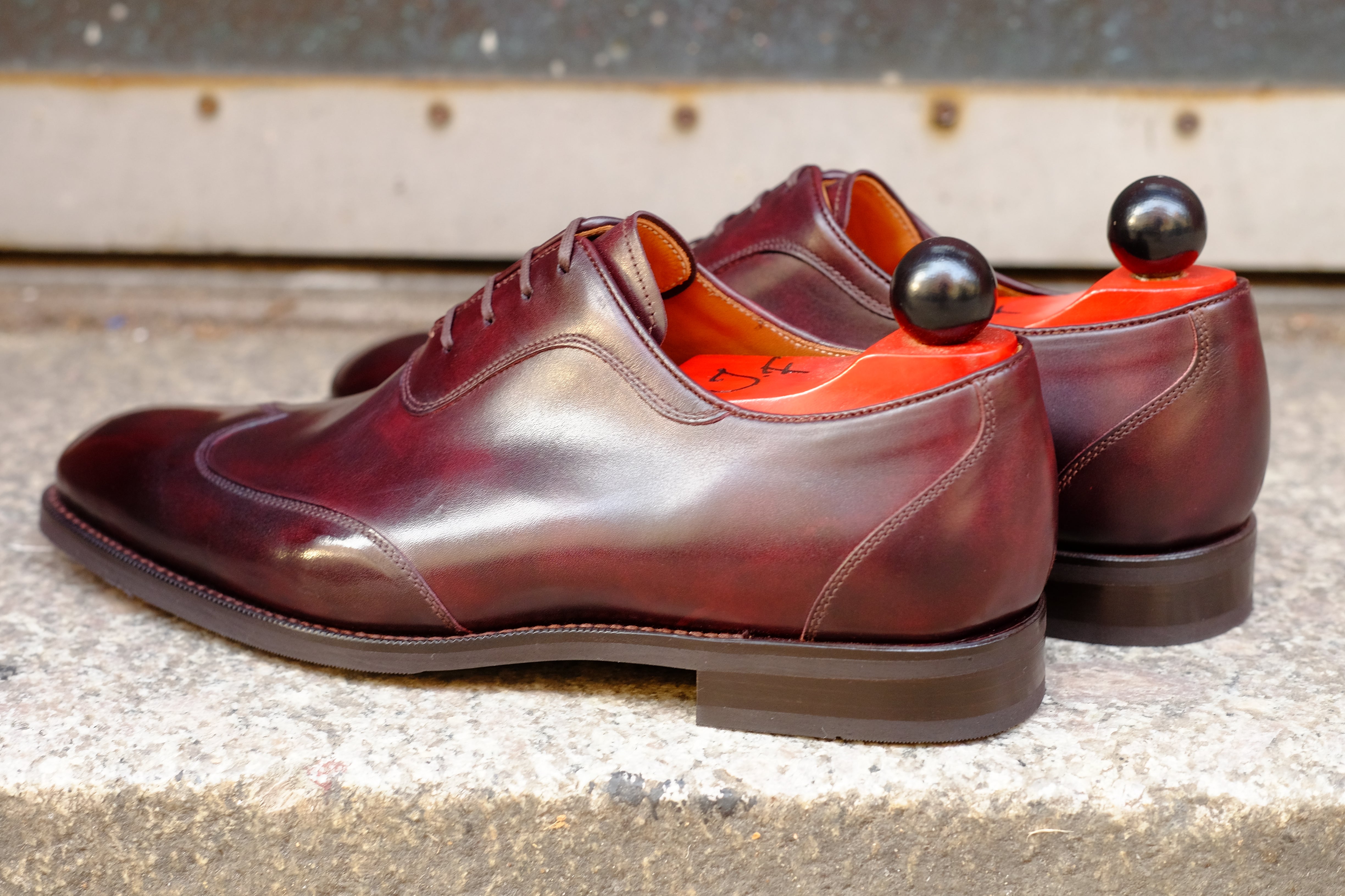 Rainier - MTO - Plum Museum Calf - NGT Last - City Rubber Sole