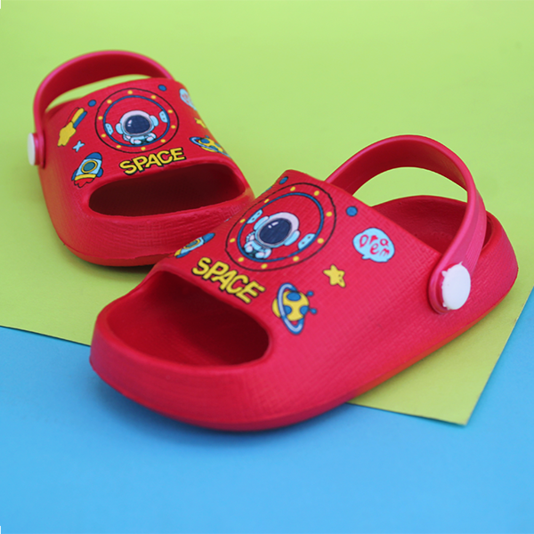 Red Baby Crocs Slippers for Baby Boy