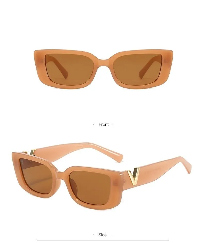 Retro 90s Style Candy Shades Small Cat Eye Sunglasses for Women