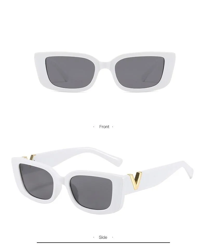 Retro 90s Style Candy Shades Small Cat Eye Sunglasses for Women