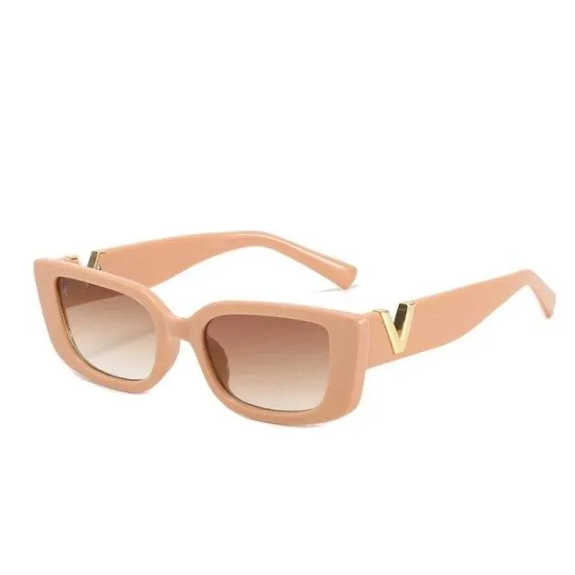 Retro 90s Style Candy Shades Small Cat Eye Sunglasses for Women