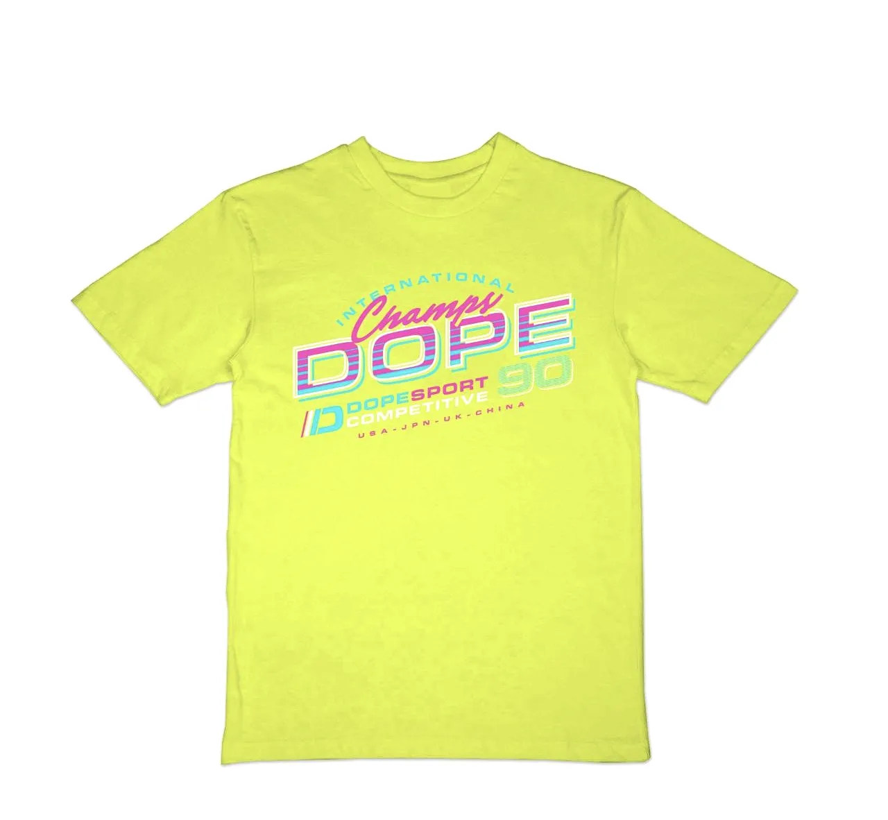 Retroset Tee (Safety Green) /D9