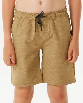 RIPCURL BOARDWALK JACKSON VOLLEY SHORT BOY - DARK KHAKI