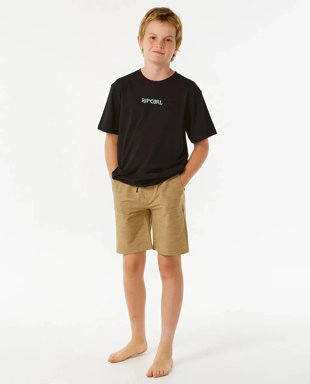 RIPCURL BOARDWALK JACKSON VOLLEY SHORT BOY - DARK KHAKI