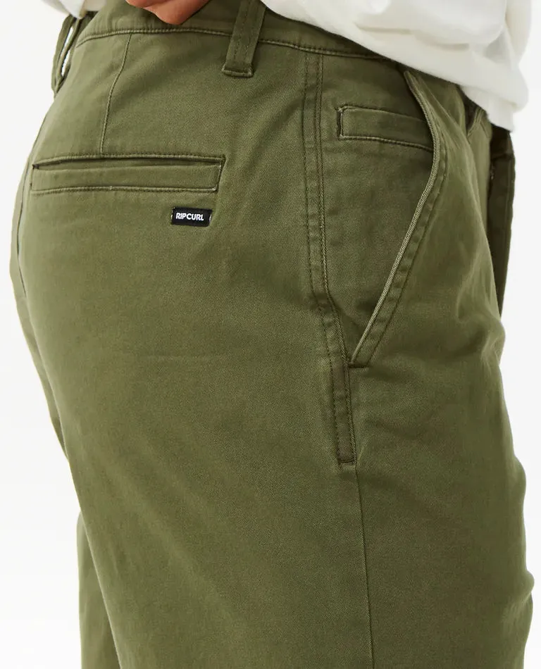 RIPCURL CLASSIC SURF CHINO WALKSHORT - DARK OLIVE