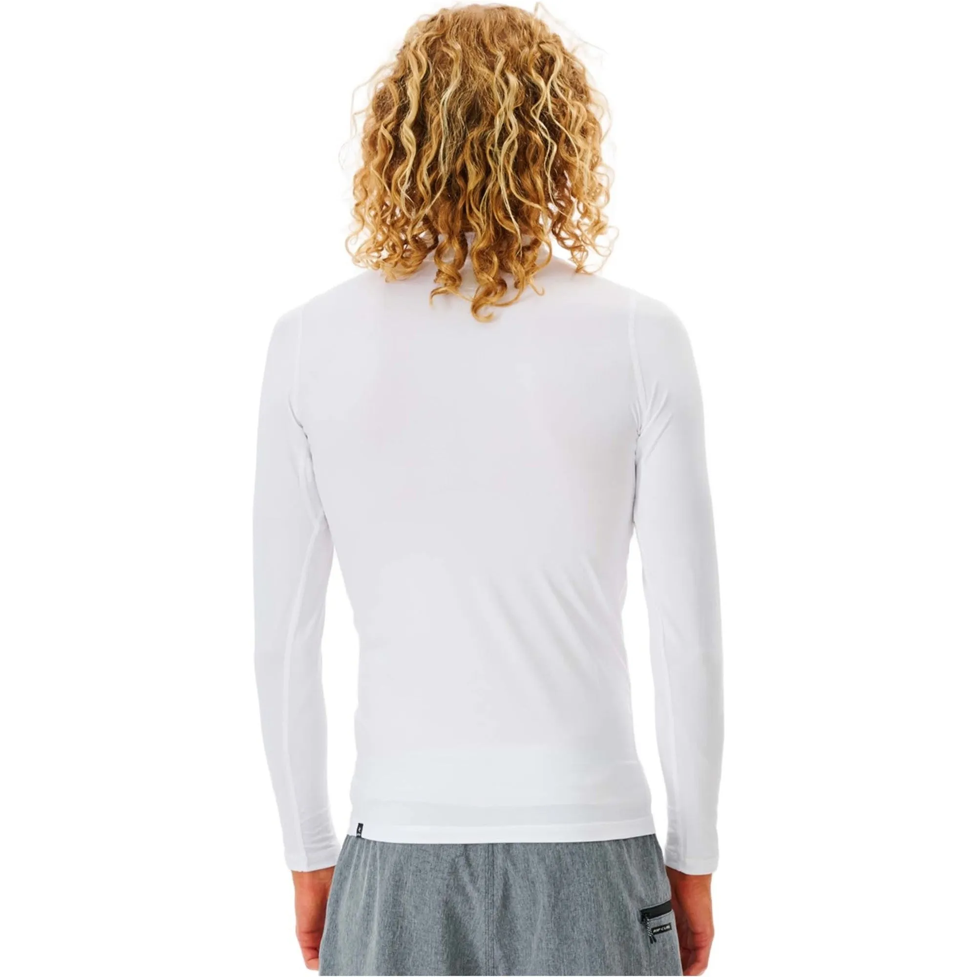 RIPCURL CORPS L/S UV RASH VEST - WHITE