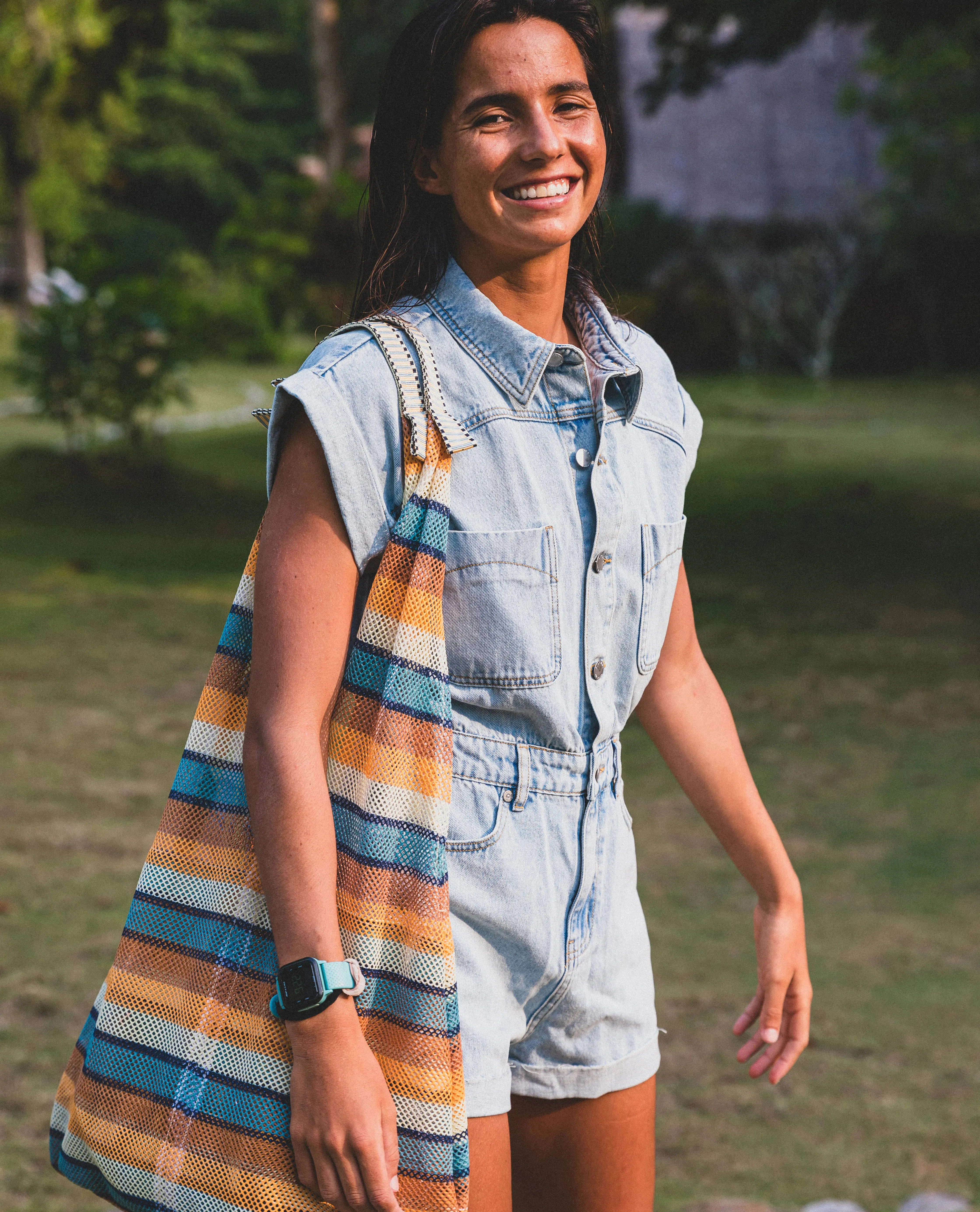 RIPCURL VENICE ROMPER - LIGHT BLUE