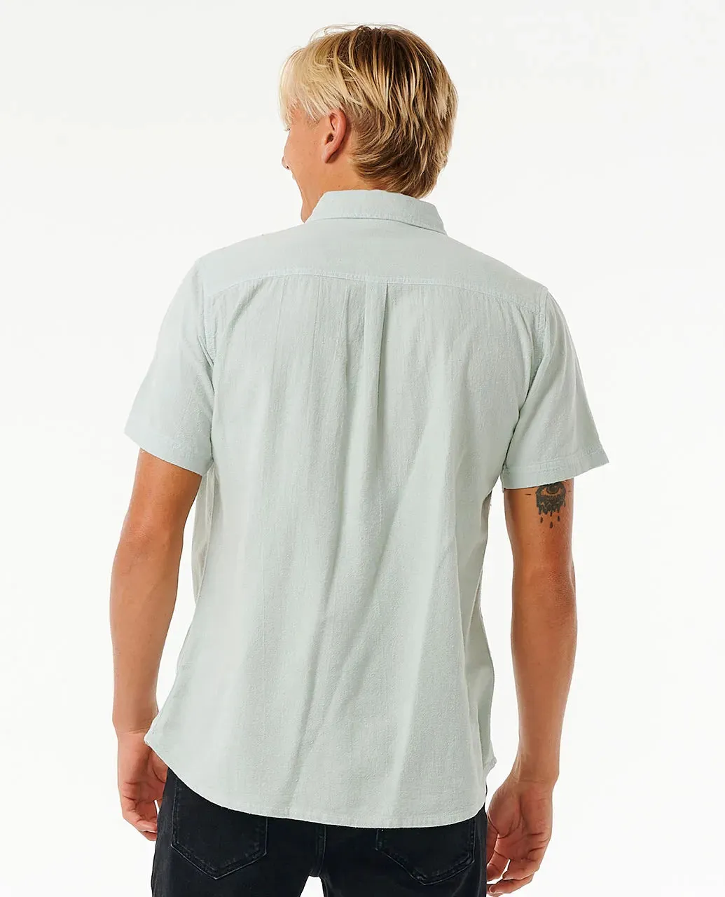 RIPCURL WASHED SHORT SLEEVE SHIRT - MINT