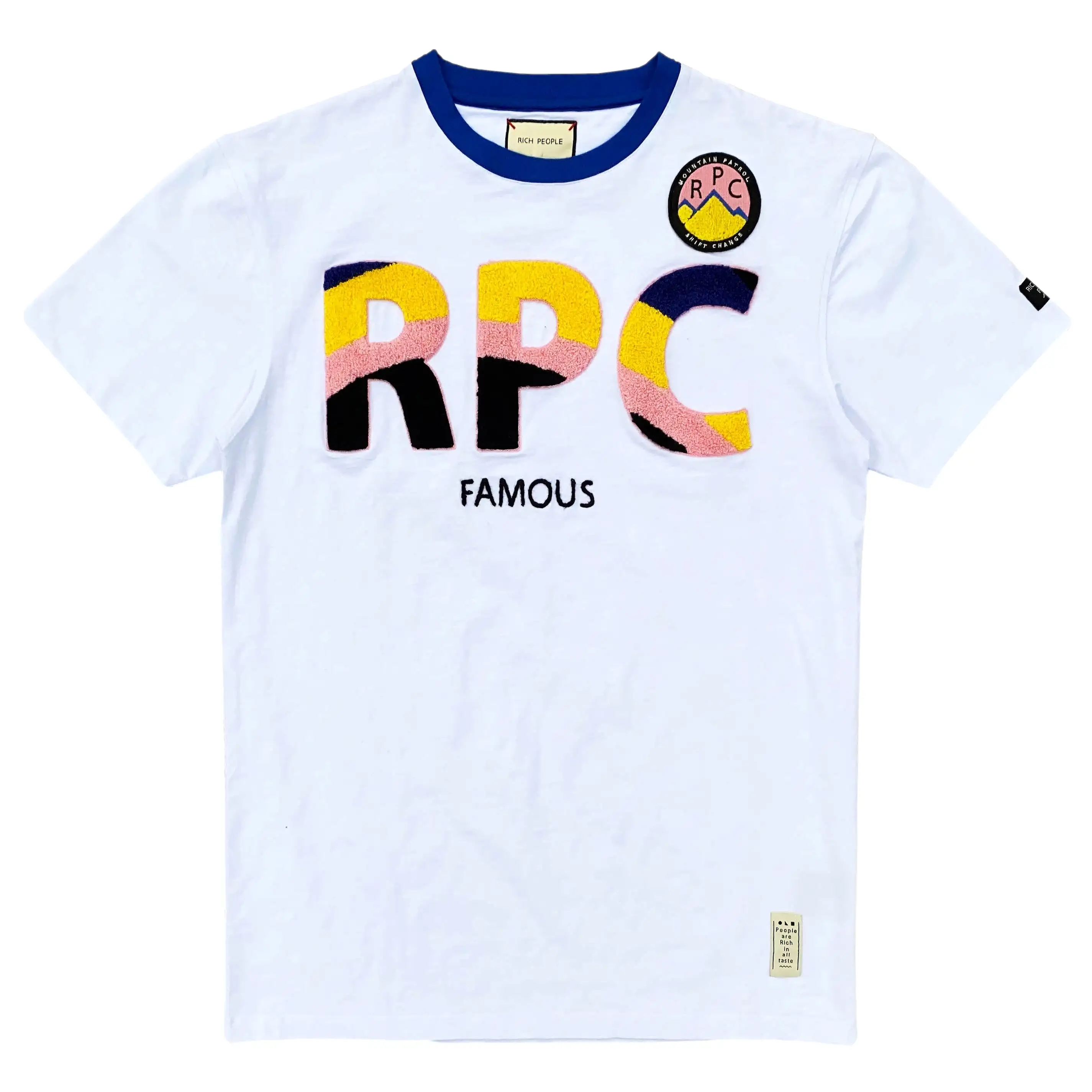 RPC Print Logo Tee (Wte/Blue) /D9