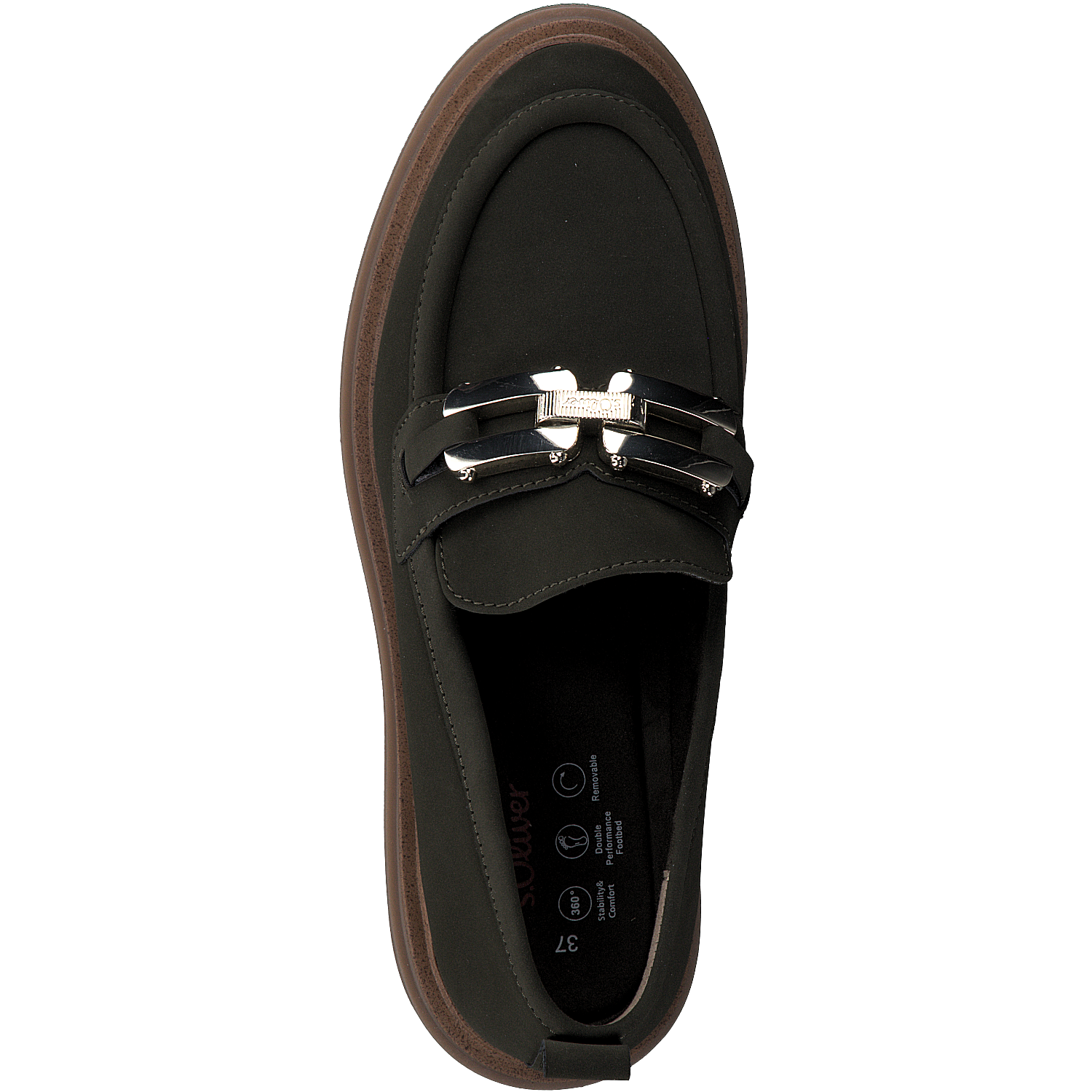 S Oliver Khaki Loafer