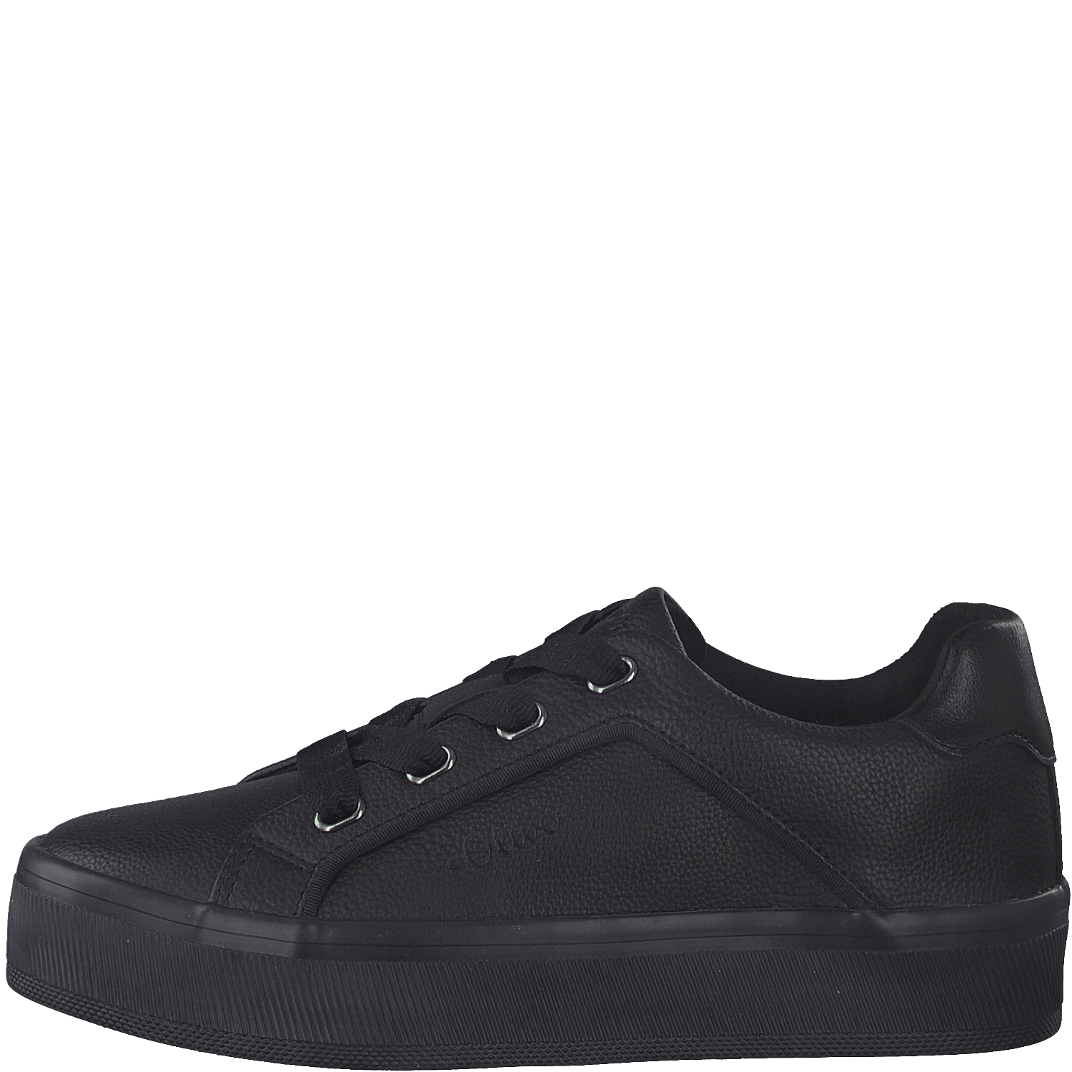 S Oliver Lace Up Trainer Black