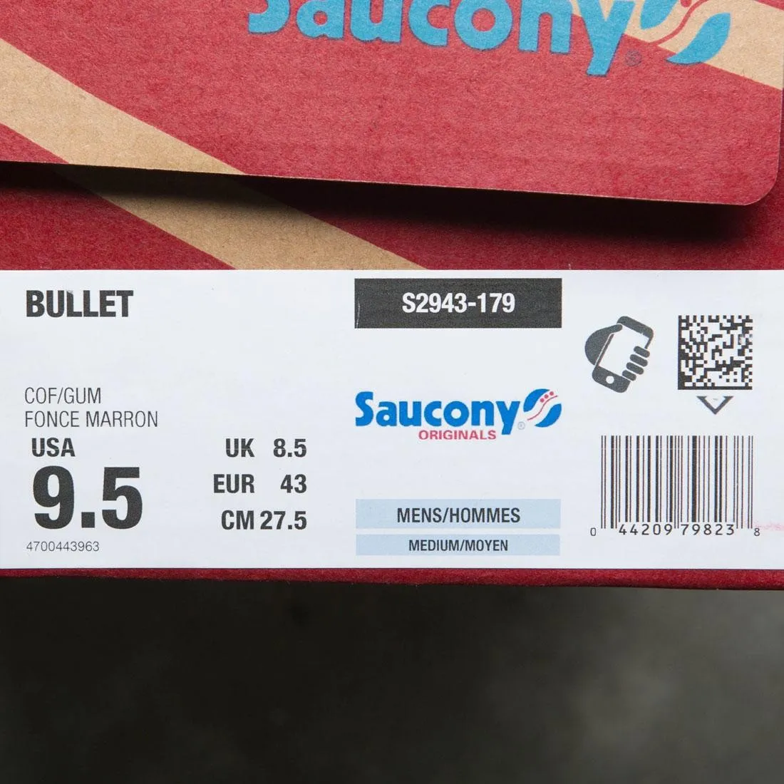 SAUCONY MEN BULLET (BROWN / COFFEE / GU