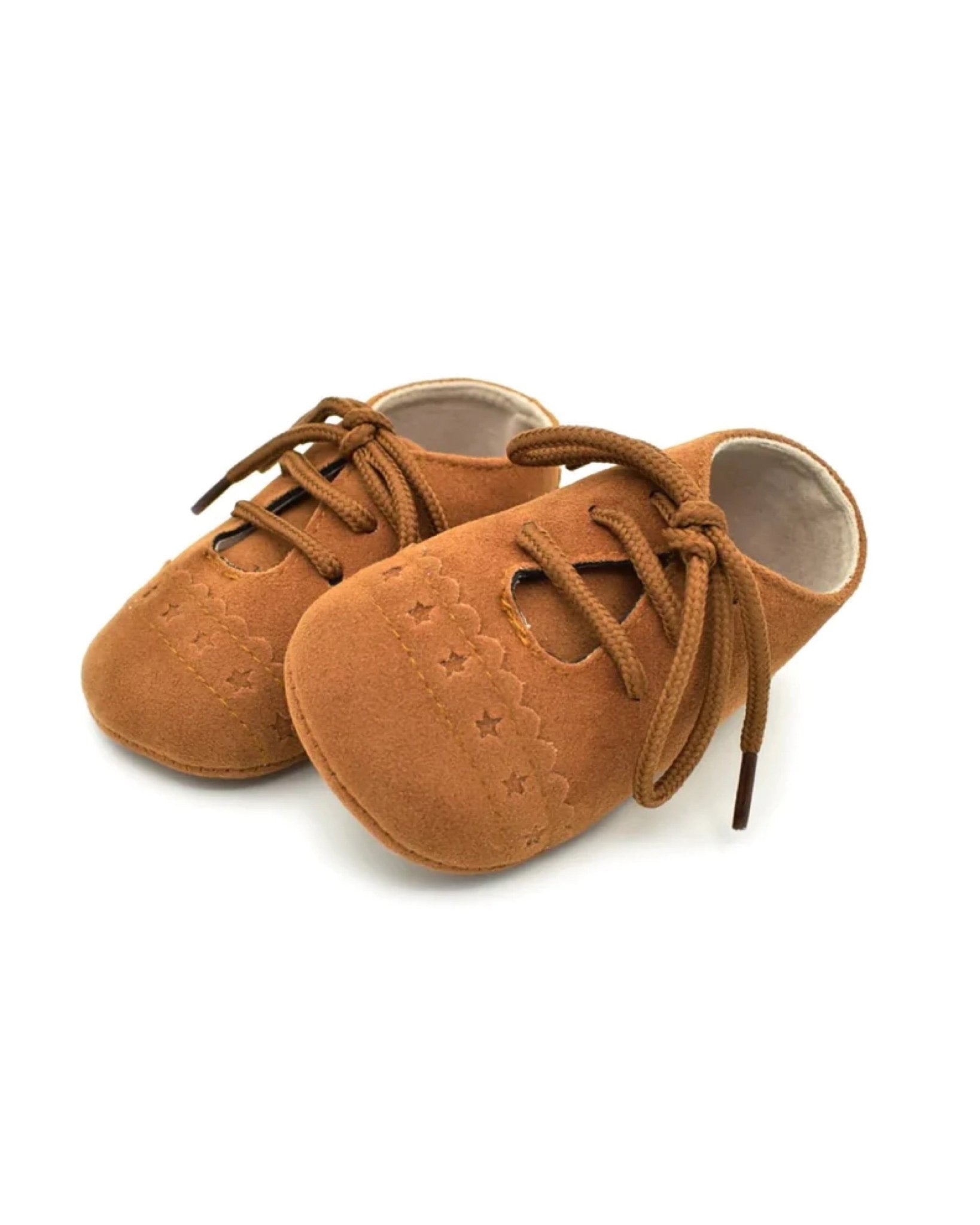 Suede Baby Oxfords | Brown