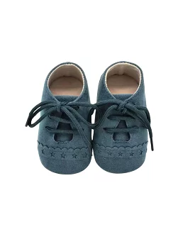 Suede Baby Oxfords | Green