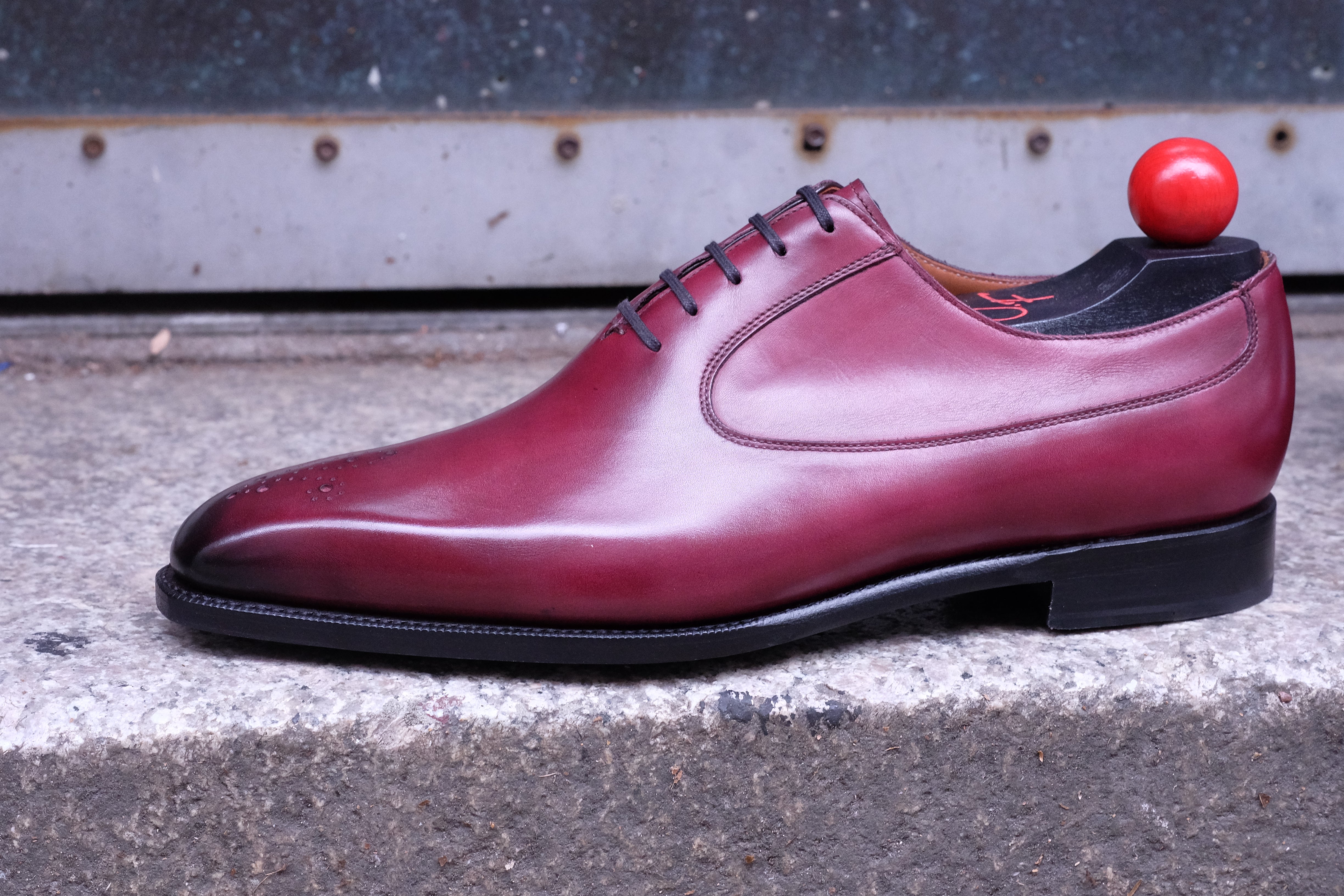 Tacoma - MTO - Raspberry Calf - MGF Last - Single Leather Sole