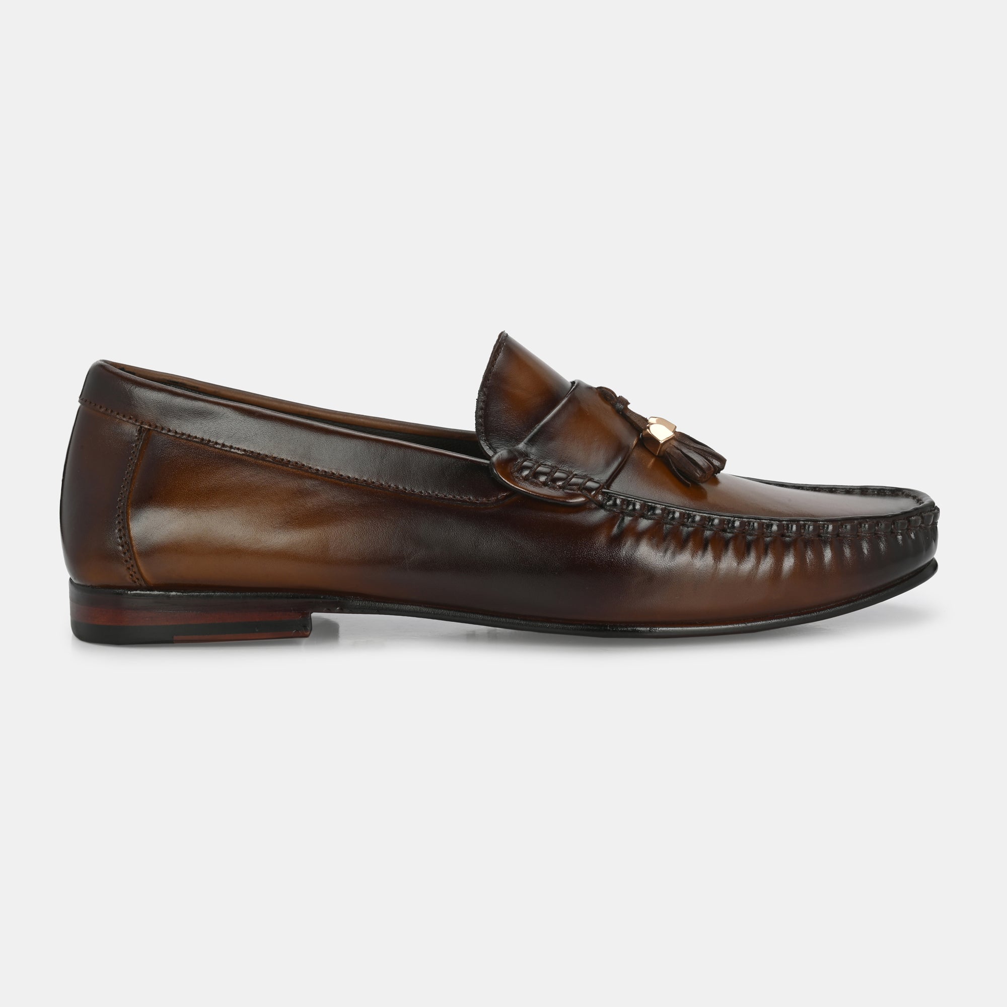 Tan Tassel Loafers By Lafattio