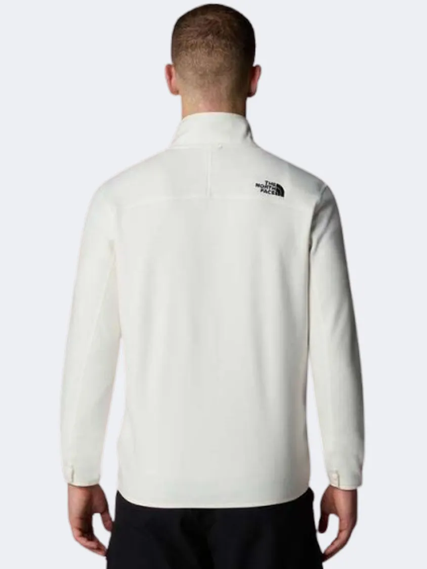 The North Face 100 Glacier Men Skiing Fleece White Dune