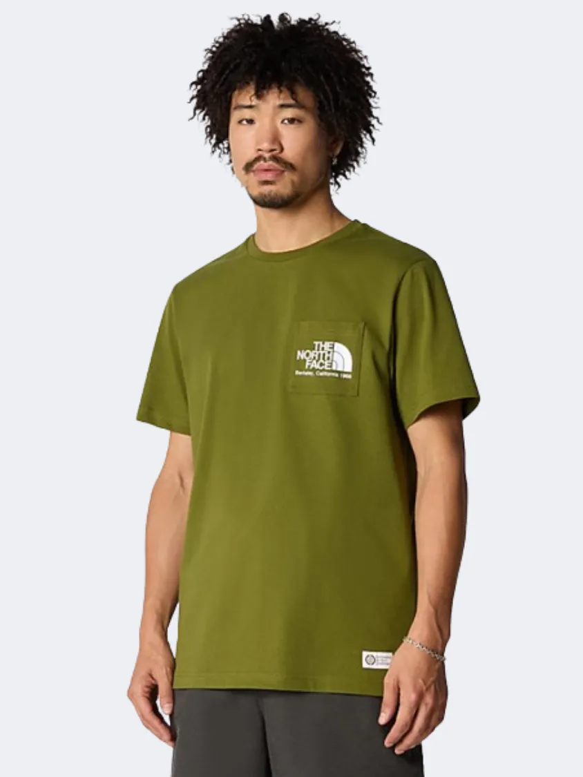 The North Face Bekerley California Pocket Men Lifestyle T-Shirt Forest Olive