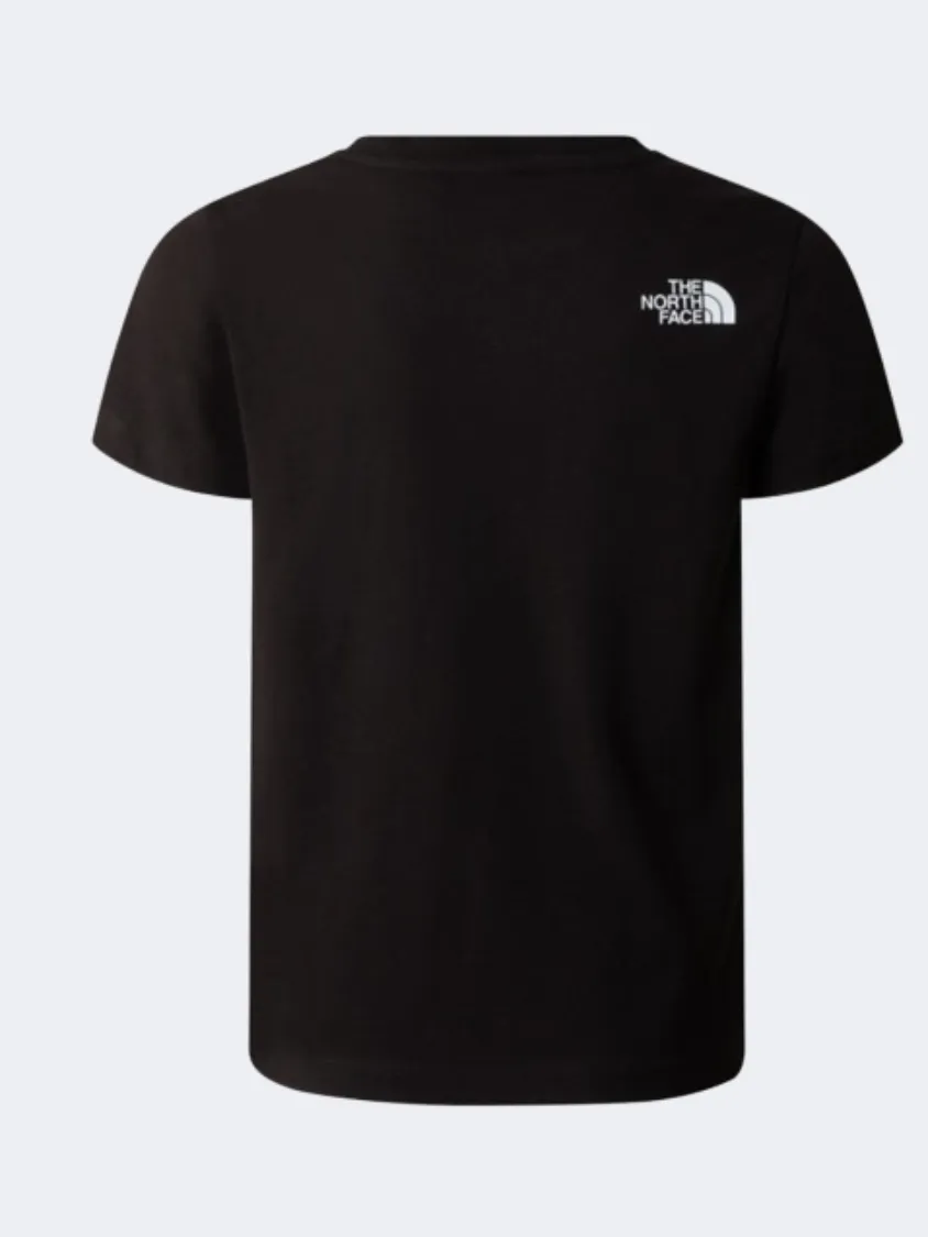 The North Face Graphic Boys Lifestyle T-Shirt Black/Solar Blue