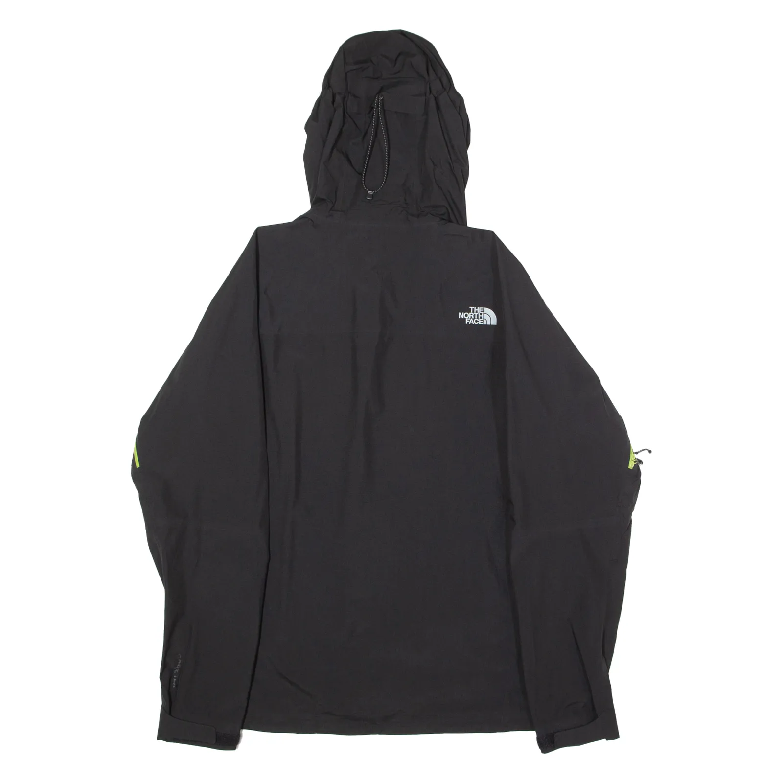 THE NORTH FACE Mens Rain Jacket Black Nylon Hooded XL