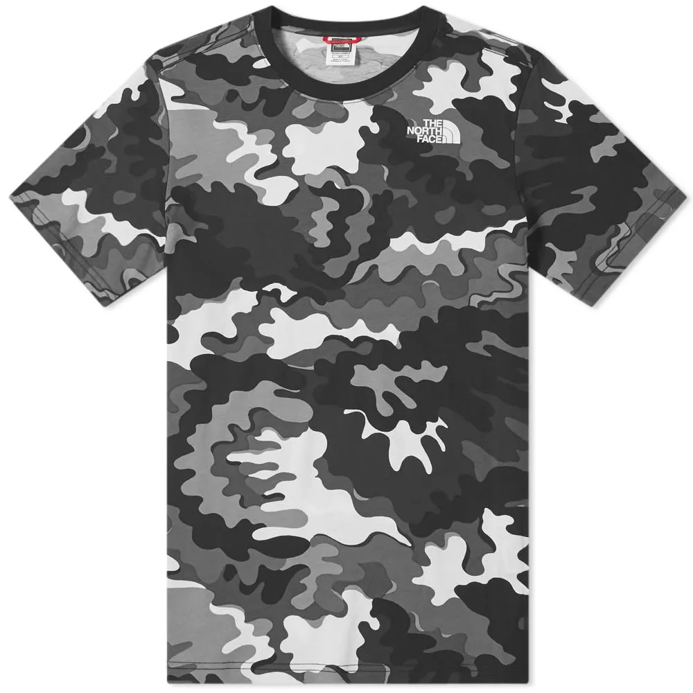 The North Face Psychedelic Camo Red Box TeeBlack Psychedelic Print