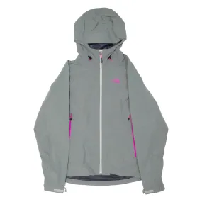 THE NORTH FACE Womens Rain Jacket Grey Nylon Hooded M