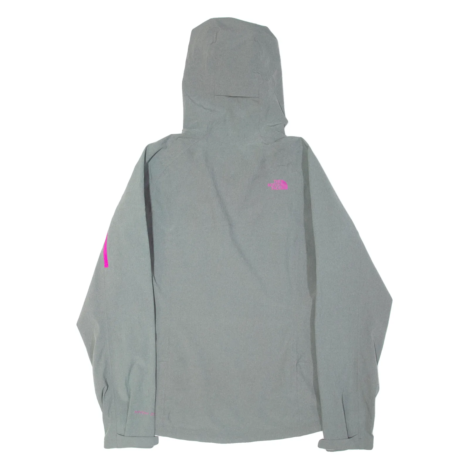 THE NORTH FACE Womens Rain Jacket Grey Nylon Hooded M