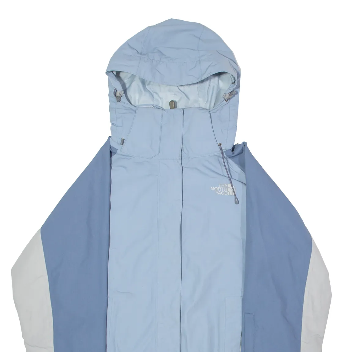 THE NORTH FACE Womens Ski Jacket Blue Nylon Hooded Colourblock M