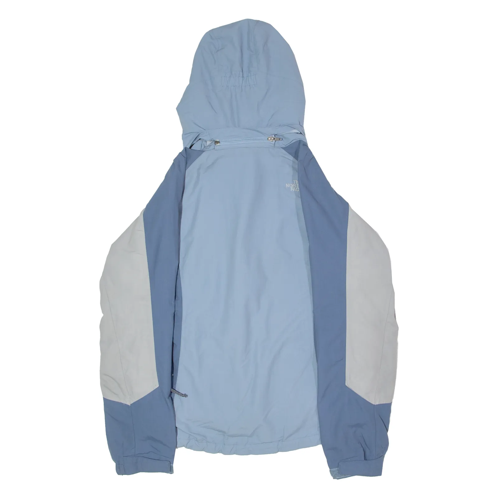 THE NORTH FACE Womens Ski Jacket Blue Nylon Hooded Colourblock M