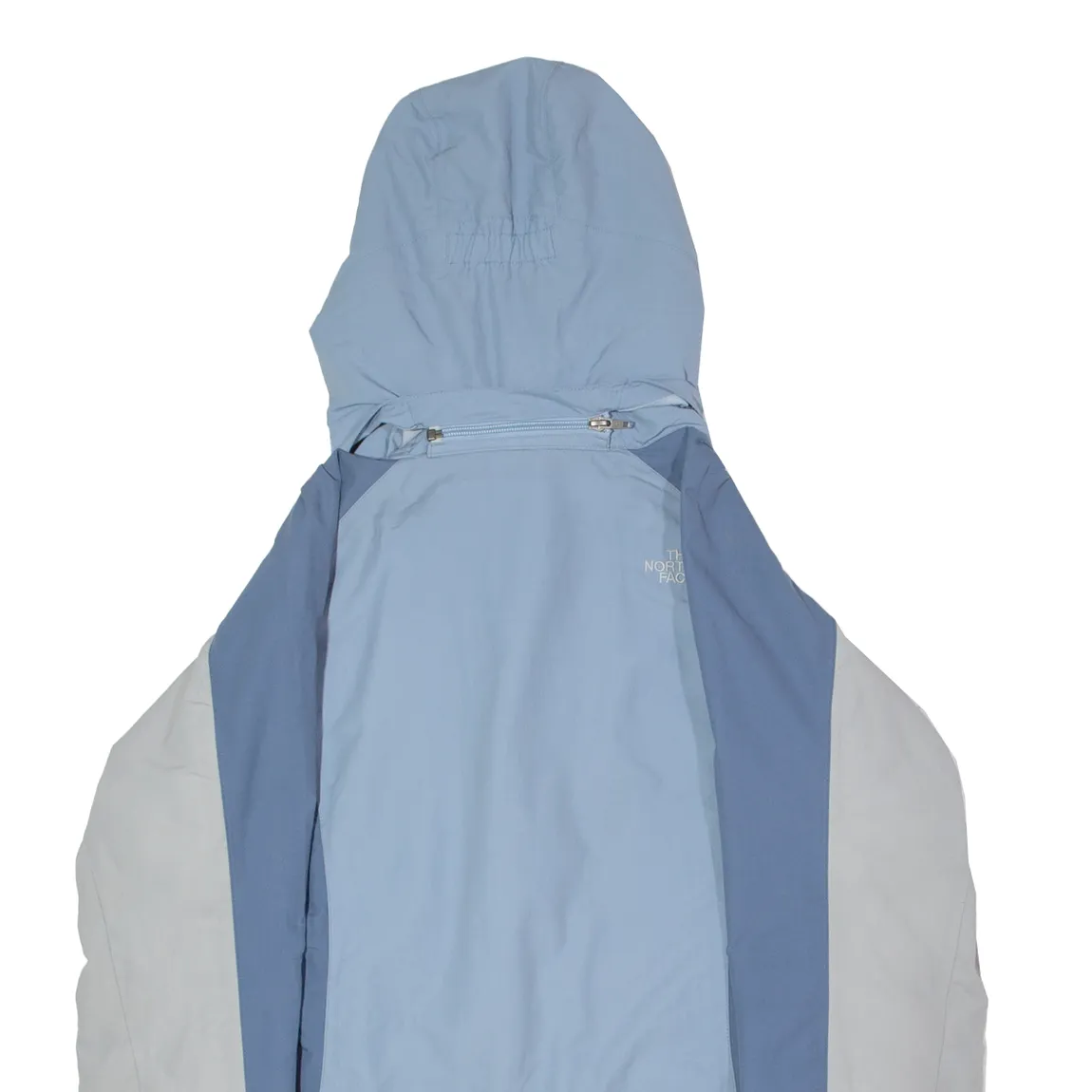 THE NORTH FACE Womens Ski Jacket Blue Nylon Hooded Colourblock M