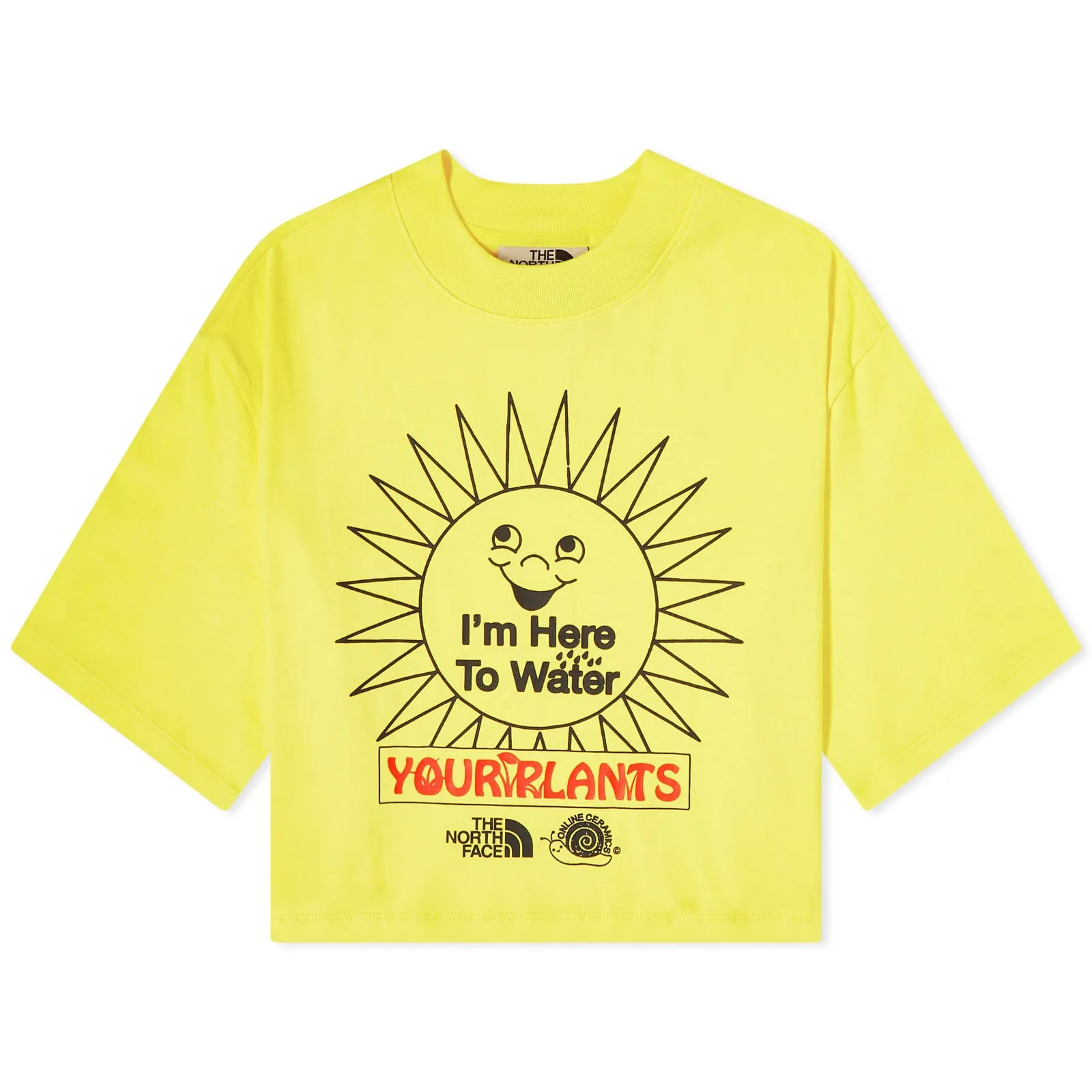 The North Face x Online Ceramics Cropped T-ShirtLightning Yellow