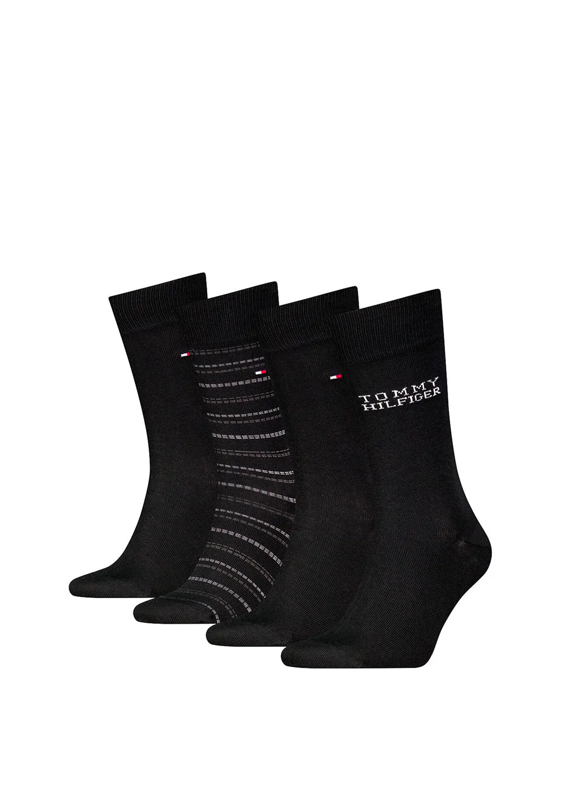 Tommy Hilfiger 4 Pair Socks Gift Box, Black