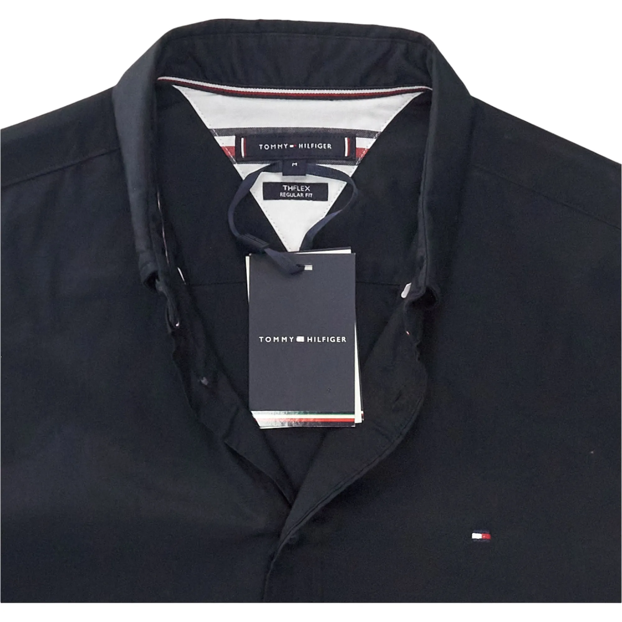 Tommy Hilfiger Black TH Flex Regular Fit Shirt