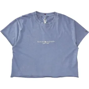 Tommy Hilfiger Blue Crop T-Shirt