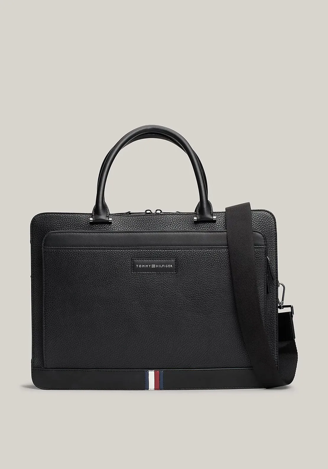 Tommy Hilfiger Business Slim Laptop Bag, Black