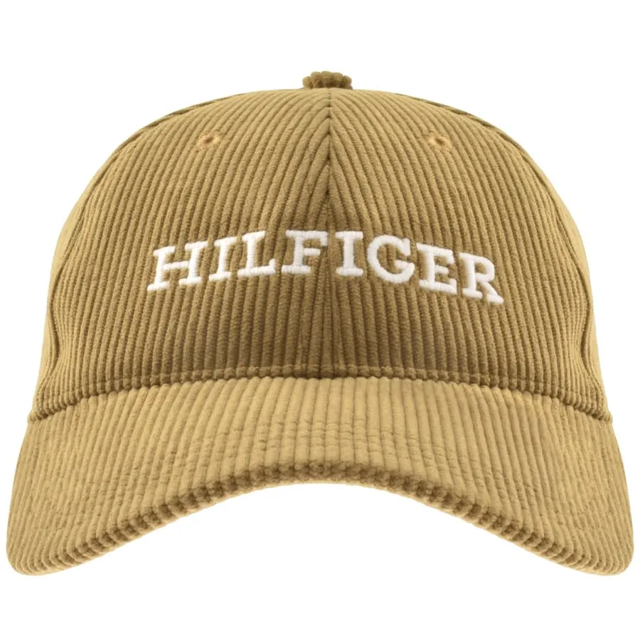 Tommy Hilfiger Corduroy Baseball Cap Brown