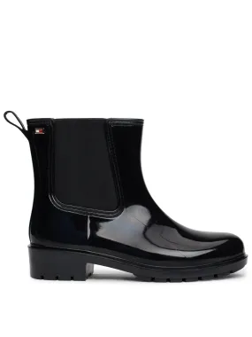 Tommy Hilfiger Flag Logo Rainboot - Black