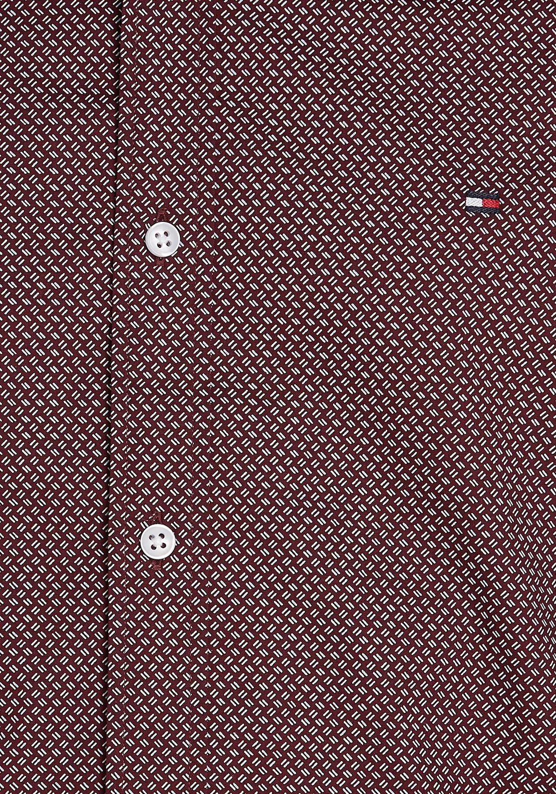 Tommy Hilfiger Mini Print Slim Fit Shirt, Wine