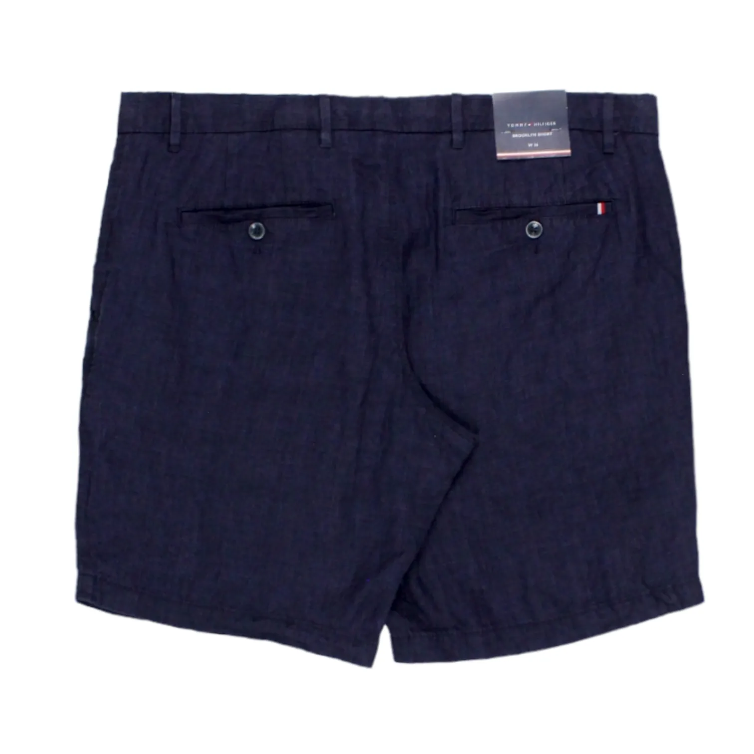 Tommy Hilfiger Navy Linen Shorts