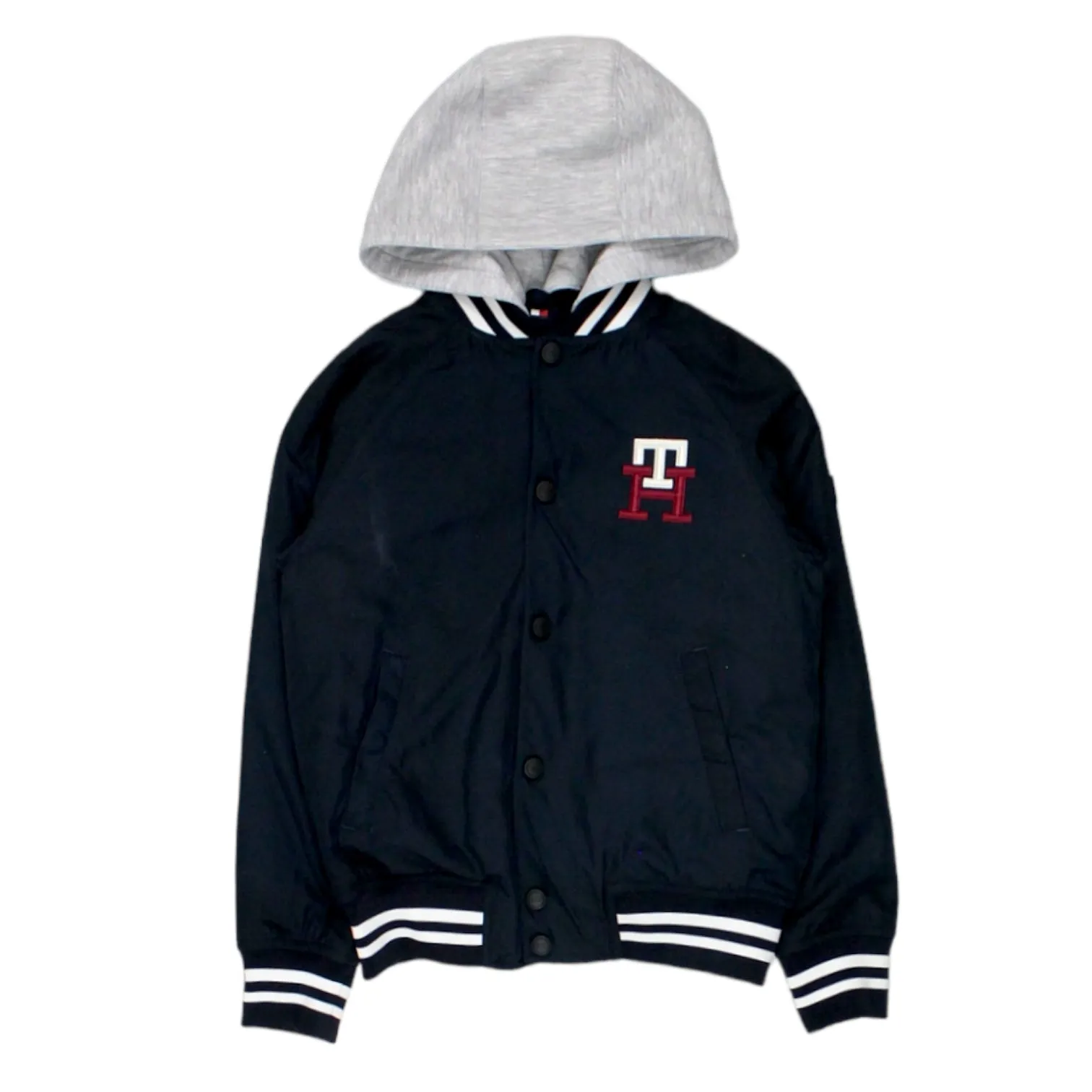 Tommy Hilfiger Navy Monogram Bomber Jacket