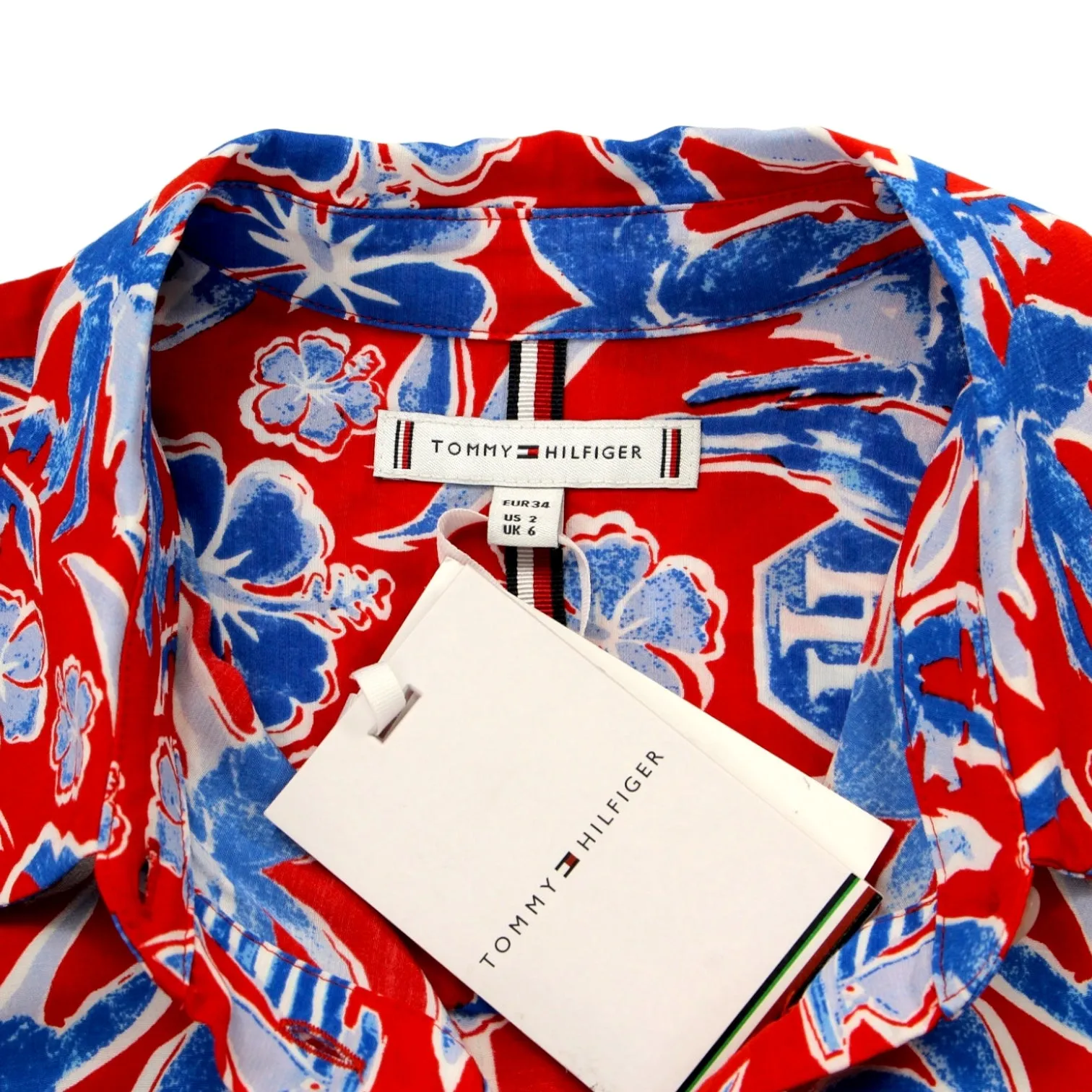 Tommy Hilfiger Red Island Print Dress